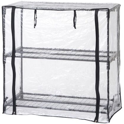 ワーキングシェルフ パイプ、ジョイント:ブラック、ビニール:クリア L GRH-14L 1