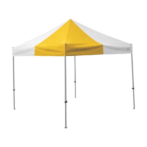 かんたんてんと 3.0m×3.0mスチール&アルミ複合フレーム 黄白 KA/6W-YW 1点