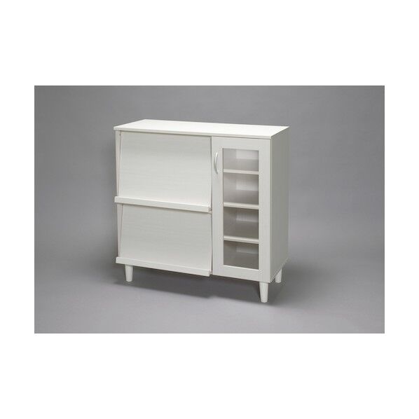 251477 キッチンキャビネット オフホワイト KBN-9390-OW (251477) 1点