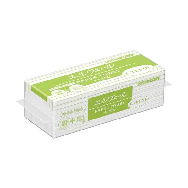 エルヴェール ペーパータオル エコセレクト 小判 703413 1点