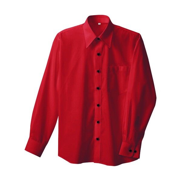 長袖シャツ(男女兼用) 009レッド SS 8020 1