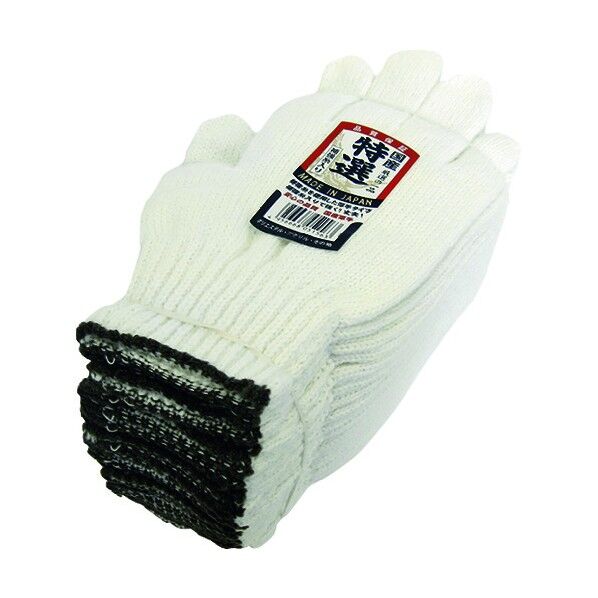 #650 国産軍手特選 茶