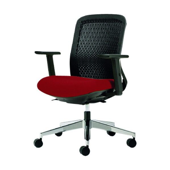 41615)事務イス Try KD-TR62SEL RD 1点