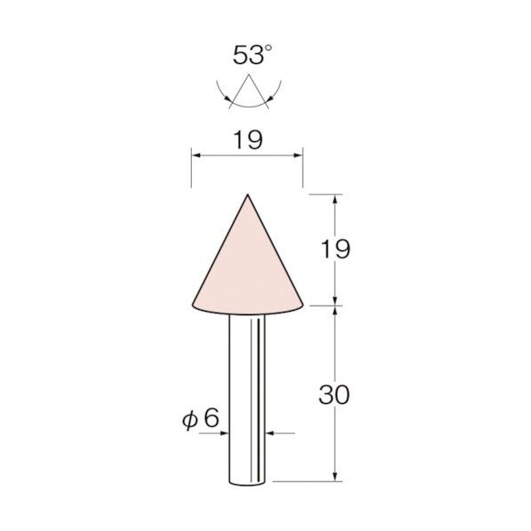軸付砥石 G6614 5本