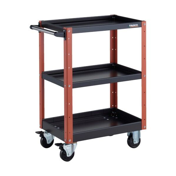 イーグルワゴン 600X400XH880 浅2深1段 ブラック/オレンジ EGW-963F1-BKOR 1点