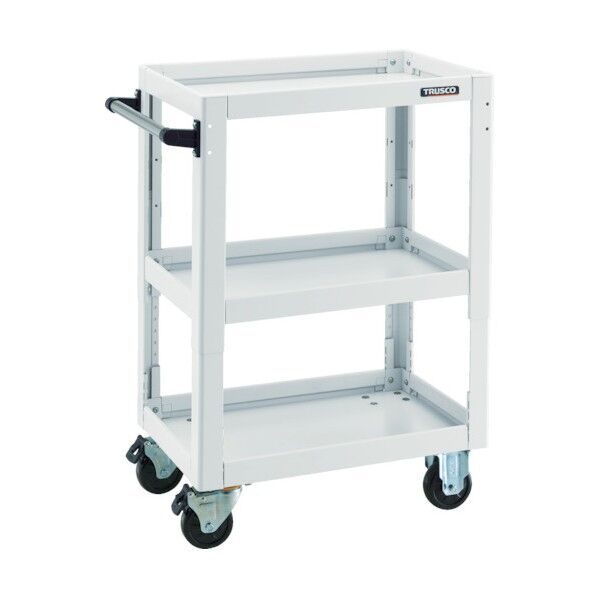 ツールワゴンドルフィン (高さ調節タイプ・ゴム車) 固定式・自在式