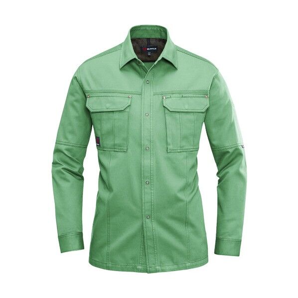 長袖シャツ 8093-1-S アースグリーン 8093-1-S 1点