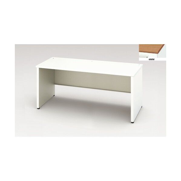 平デスク (パネル脚タイプ・引出し無し) XEHH167FDNP-WMW 1点