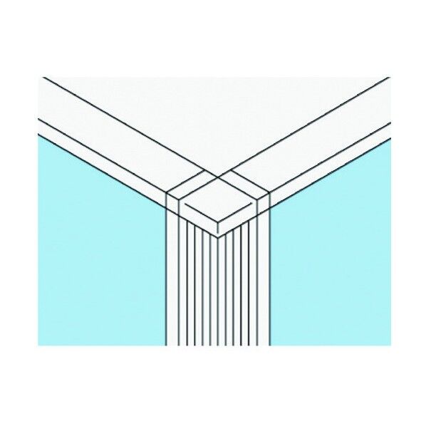 682194)KIパネル連結ポール90度 KI-20RP-90 DGY 1点