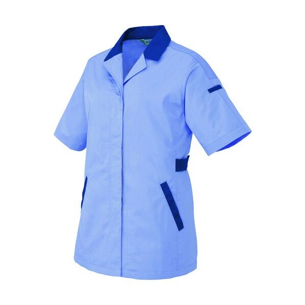 半袖スモック 076ミストバイオレット×ネイビー M 5328 1