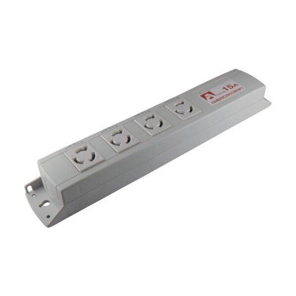 アメリカン電機 引掛形 OAタップ4ケ口 コ-ドナシ 接地2P15A250V KU1050 1個