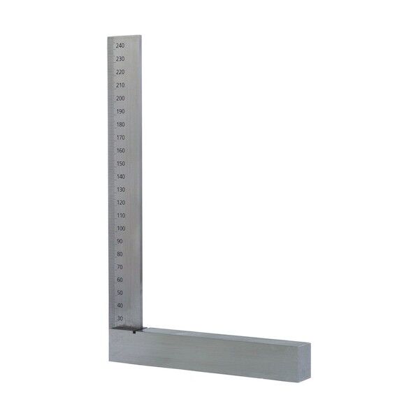 目盛付精密台付スコヤ C形 250 スコヤ C-250 1本