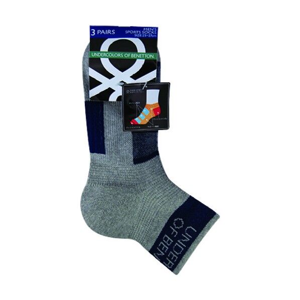 BN A319スポーツソックス クォーター切替 159481 3足