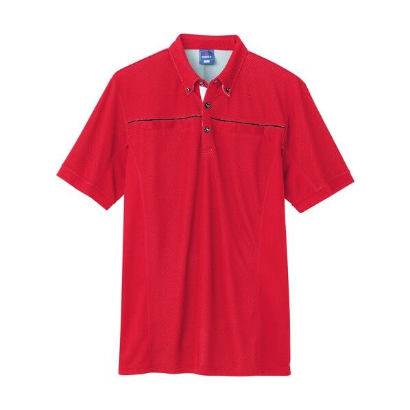 半袖ポロシャツ（男女兼用） 009レッド 4L 551044 1