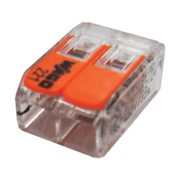 JAPPY ワンタッチコネクタ クリアタイプ 10個入 電線数2本 WFR-2BP-JP 10個