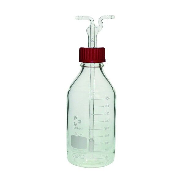 洗浄びん円筒フィルター付