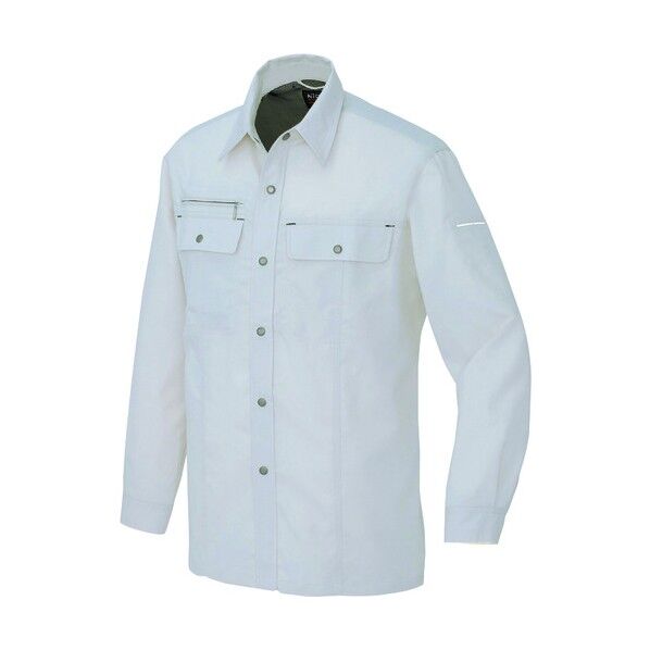 長袖シャツ（男女兼用）（薄地） 003シルバーグレー S 5565 1