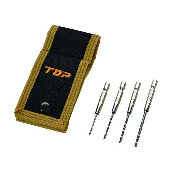 六角シャンク鉄工ドリル 4本セット