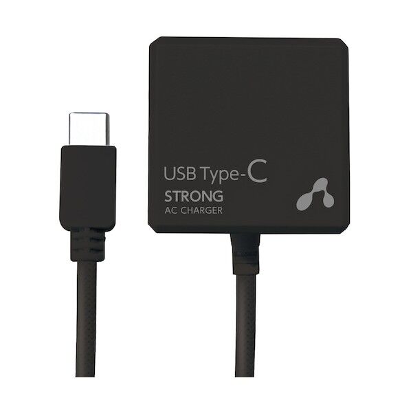 エアージェイ TYPE-C 2.4Aタイプ ACストロング充電器 BK AKJ-CT24STG BK 1点