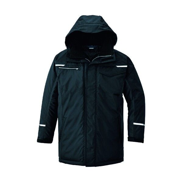 制電防寒コート(男女兼用) 010ブラック 3L 9365 1点