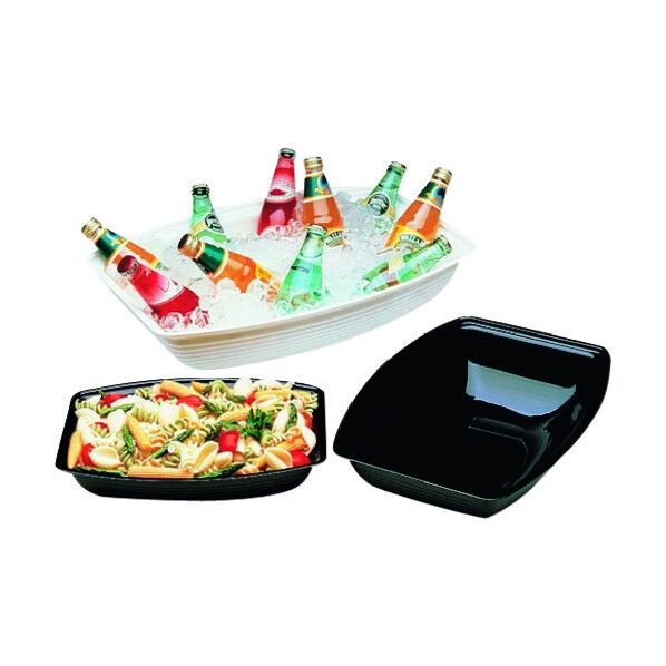 長角型リブタイプサラダボール RSB912CW(クリアー) LSL09121A 1個