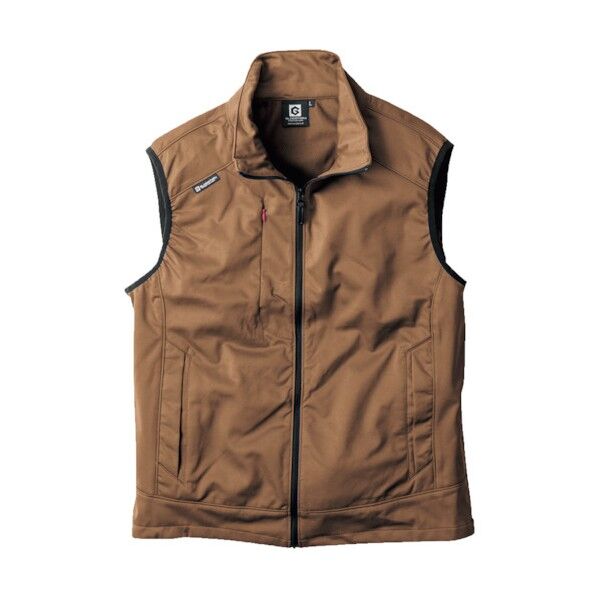 防風ストレッチベスト キャメル SS G-2349-24-SS 1点
