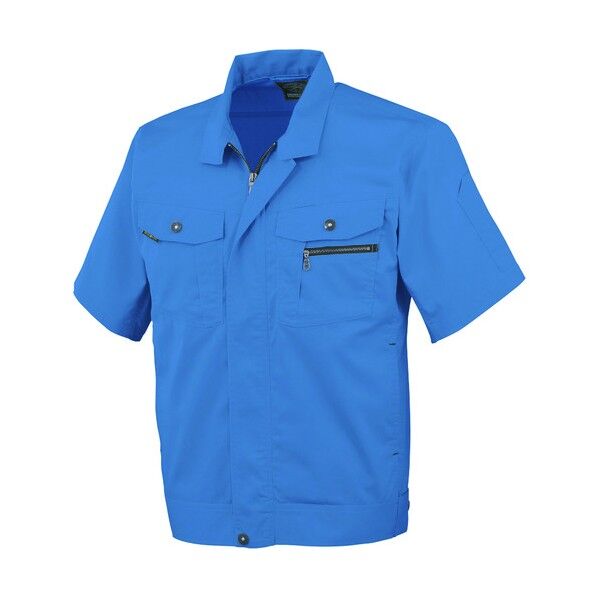 立体カット半袖ブルゾン 6ブルー 4L AS-930-6-4L 1点