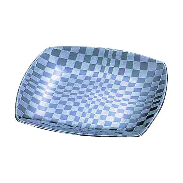 エムズジャパン 市松黒 四角小皿 T03-125 RTLE601 1個