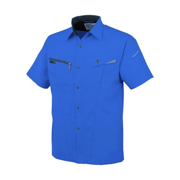 半袖シャツAS-727 6 Rブルー 4L AS727-6-4L 1点