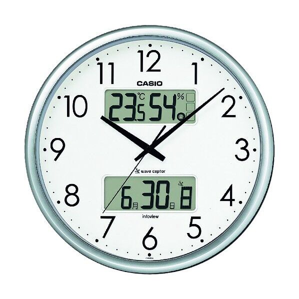 電波掛け時計 シルバー 350mm ITM-650J-8JF 1台