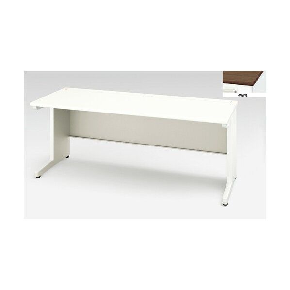 平デスク (引出し無し) XEHH187FDN-WWN 1点