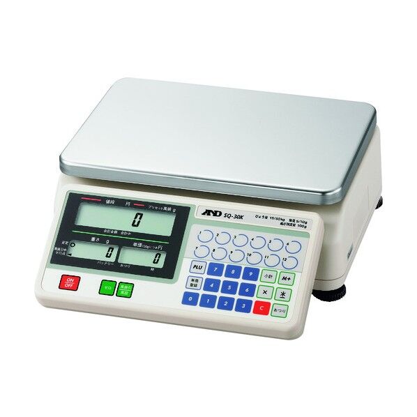 検定付き店舗用料金はかり SQ30K 12区検定品 SQ30K-JA-12N00 1点