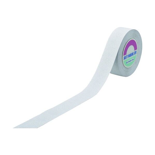 滑り止めラインテープ(樹脂凹凸タイプ)ASJ‐518W 50mm×18m 260401 1個