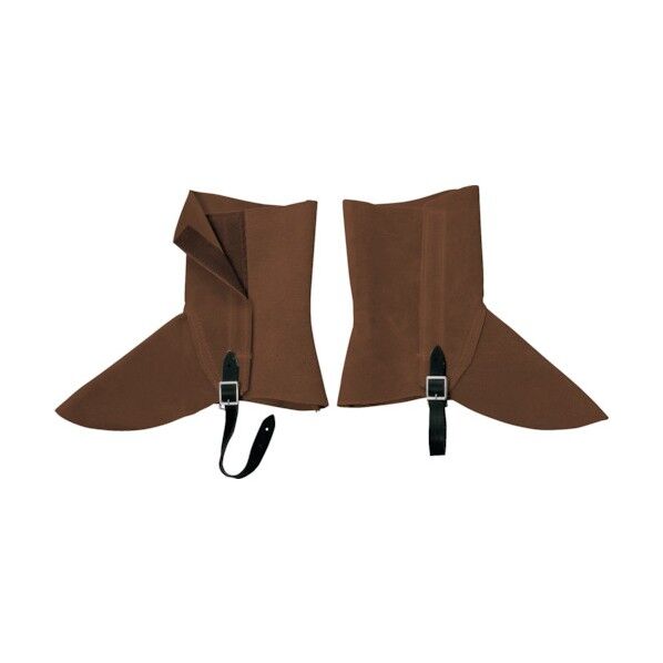 床革足カバー 面ファスナー式 茶 BR-F3207 6300031820 1足