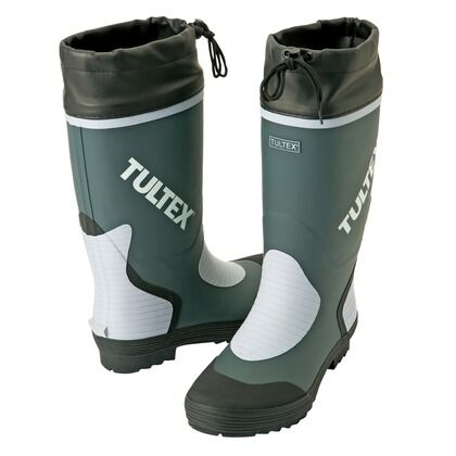 カラー長靴 004グレー×ライトグレー S 4707 1