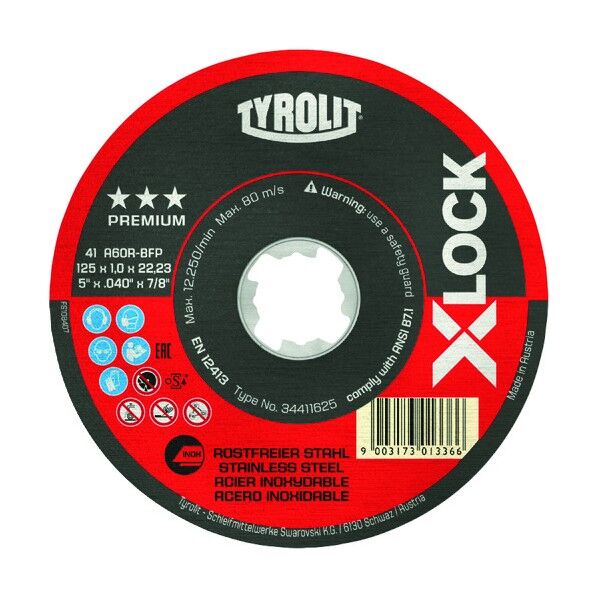 X-LOCK切断砥石 プレミアムタイプ(硬度R)