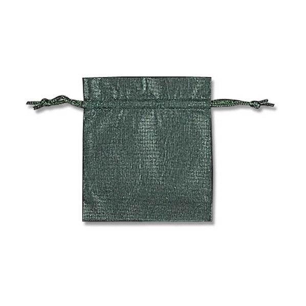 不織布バッグ 巾着タイプ グリーン K18-20 8739902 1点