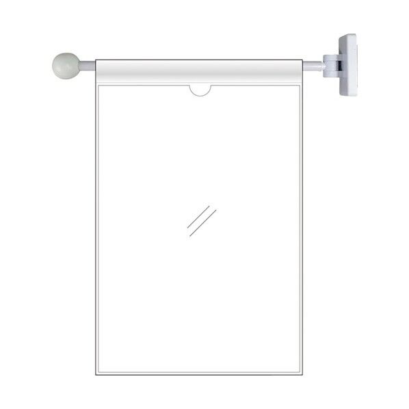 フラッグ式突き出し標識セット 両面ポケット