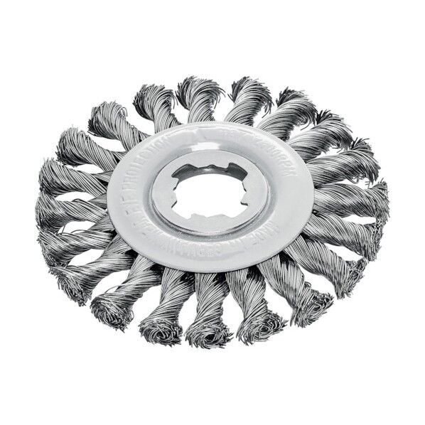 XーLOCK ノットホイールブラシ Φ115 高張度鋼線 線径0.5