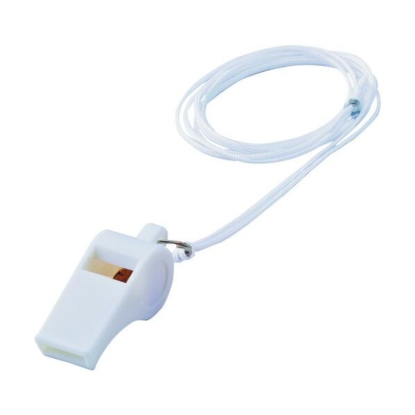 笛(ホイッスル)プラ笛402‐W プラスチック製 51.5mm 144403 12個