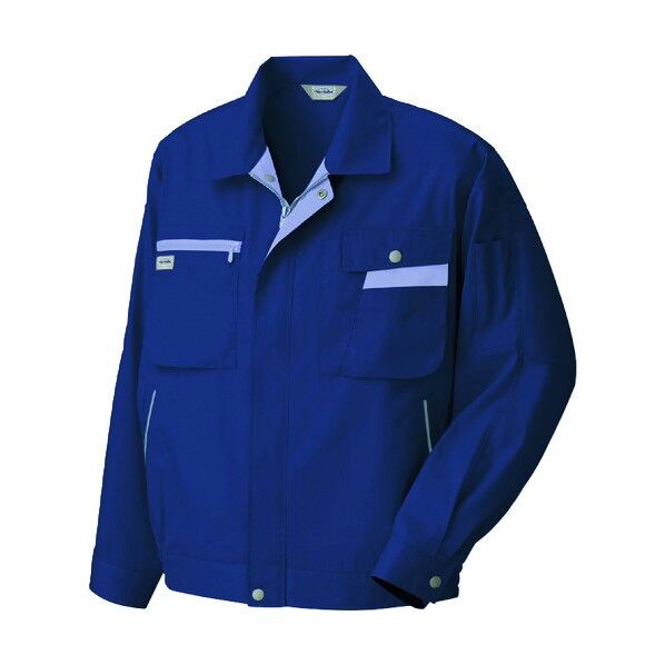 長袖サマーブルゾン(ムービンカット)AZ5320-008ネイビー×ミストバイオレットB3L 008ネイビー×ミストバイオレット B3L 5320 1