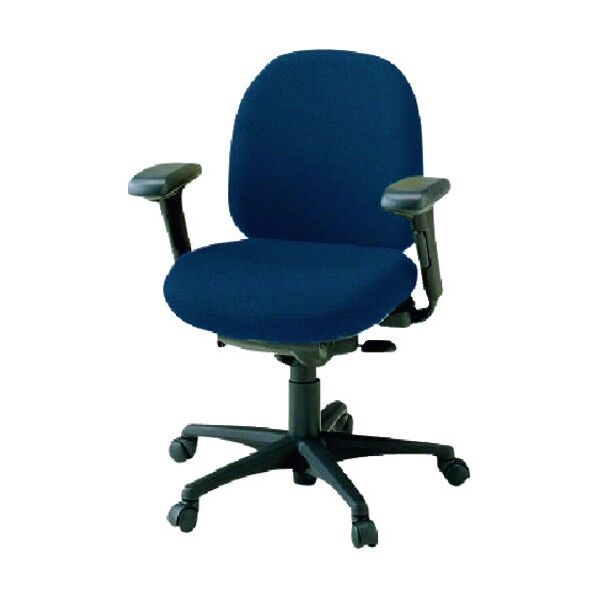 プラス 652844)事務イス 950-2 KD-F27SEL-N BL 1点
