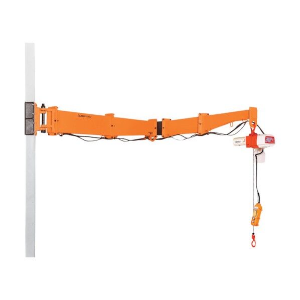 二速選択電動チェーンブロック付ジブクレーン コラム型・柱取付式 JBCC1640HC 1点