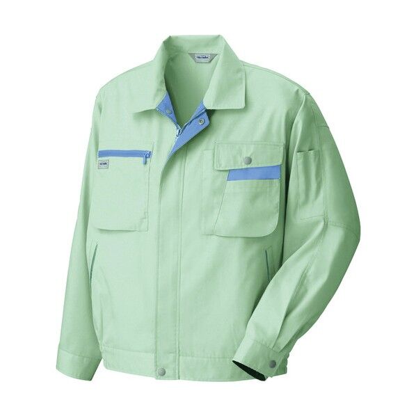 長袖サマーブルゾン 004アースグレー×ミストバイオレット L 5320 1