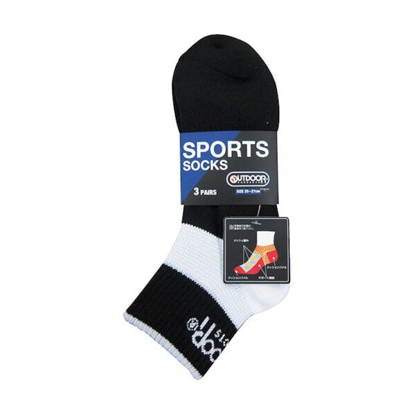 OD A330スポーツ靴下クォーター3P(アソート) 190090 1点