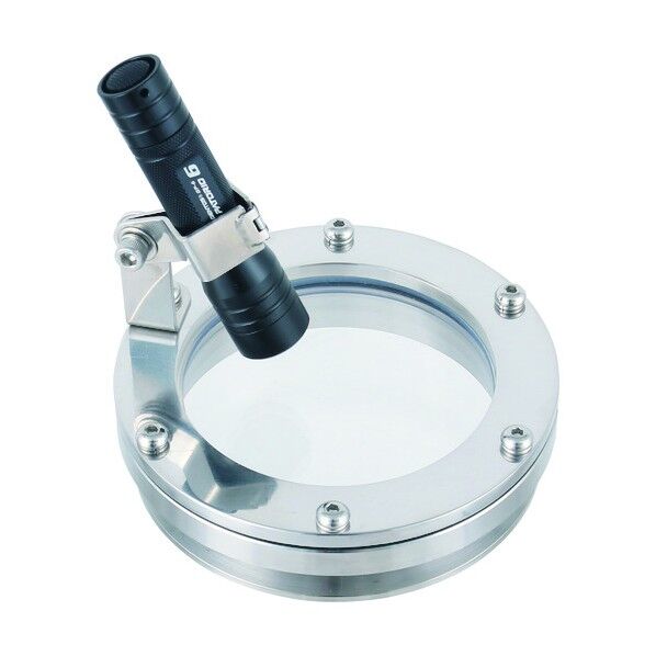 日東 のぞき窓(一体型)ライト・アーム付 4S 128 x 128 x 127 mm NMB-LA-4S 1個