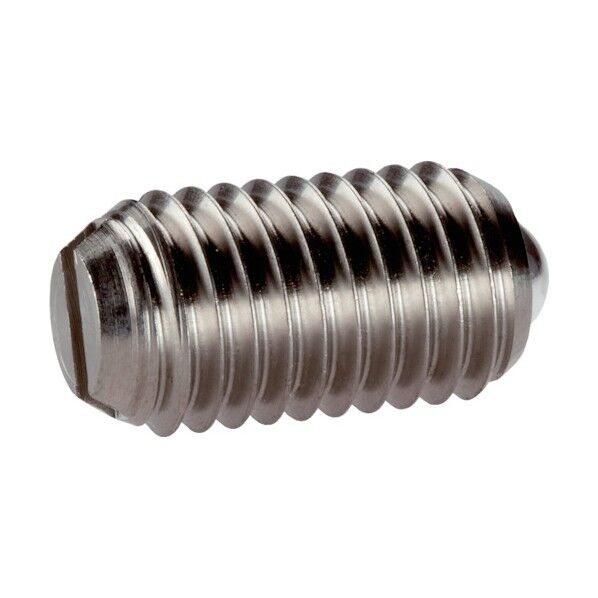 スプリングプランジャ ボールスロット付 ステンレス鋼