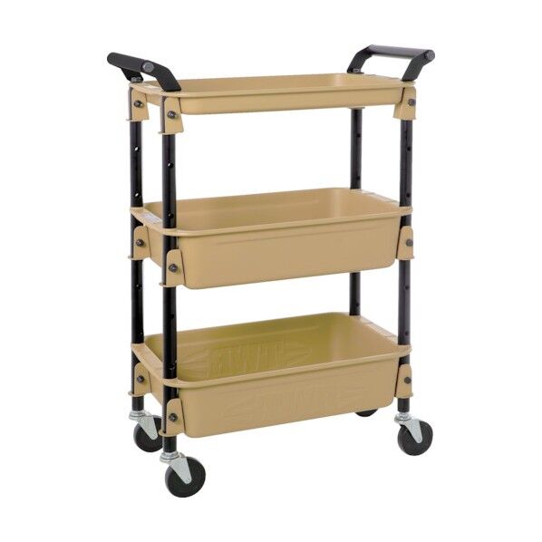 ツールワゴンロイヤル 586X320X833 深2浅1 ライトサンド TWR-4-LS 1点