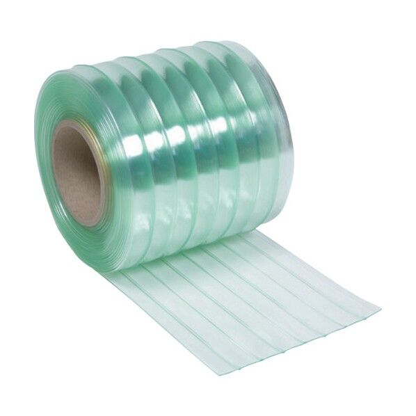 ストリップドアーシート リブ付静電透明2t×200×12M巻