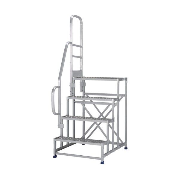 作業台片側手すり付き(縞板タイプ・金具SUS仕様)